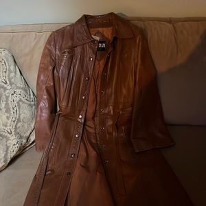 Genuine leather coat